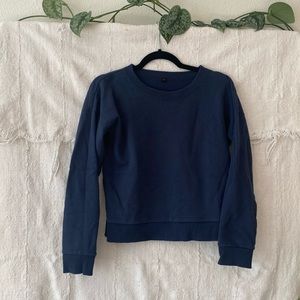 Vintage navy crew neck fleece
